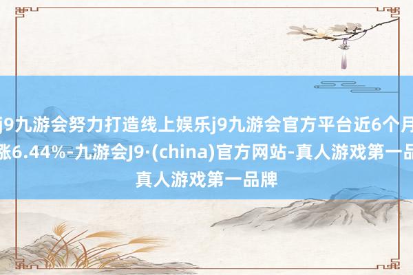 j9九游会努力打造线上娱乐j9九游会官方平台近6个月高涨6.44%-九游会J9·(china)官方网站-真人游戏第一品牌