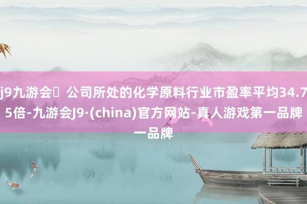 j9九游会公司所处的化学原料行业市盈率平均34.75倍-九游会J9·(china)官方网站-真人游戏第一品牌