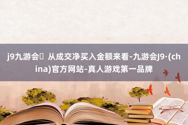 j9九游会从成交净买入金额来看-九游会J9·(china)官方网站-真人游戏第一品牌